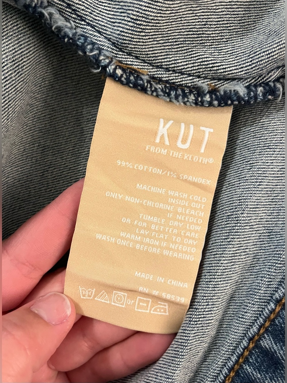 Kut from the Kloth Jean jacket XL - Picture 5 of 8